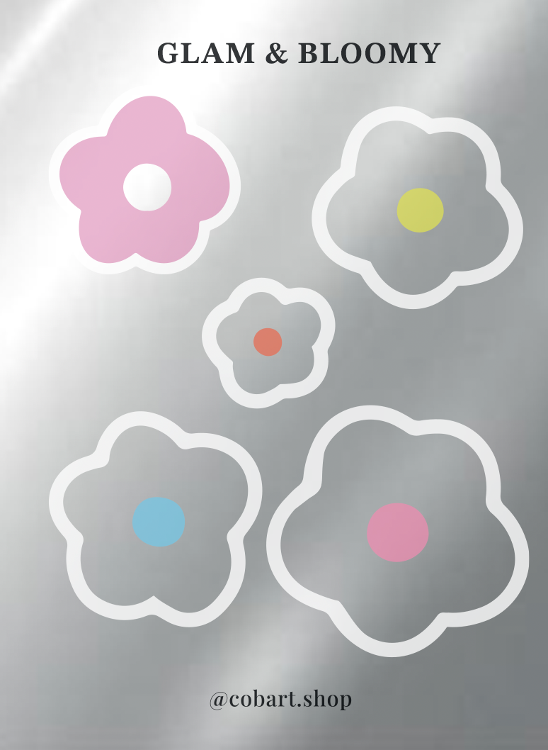 Стікерпак 3Д "Glam & Bloomy"