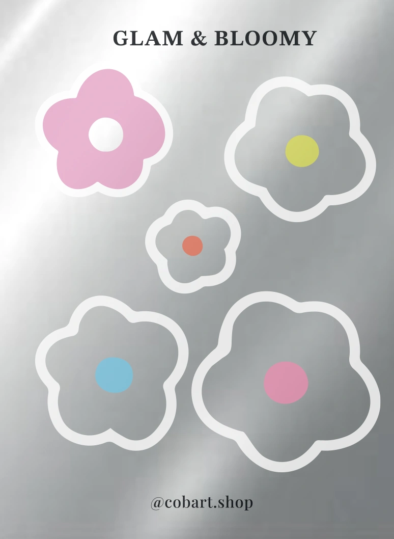 Стікерпак 3Д «Glam & Bloomy»