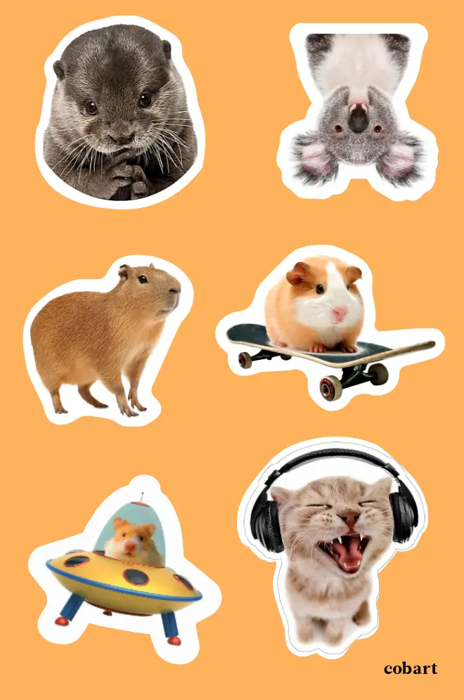 Стікерпак 3Д «Animals»