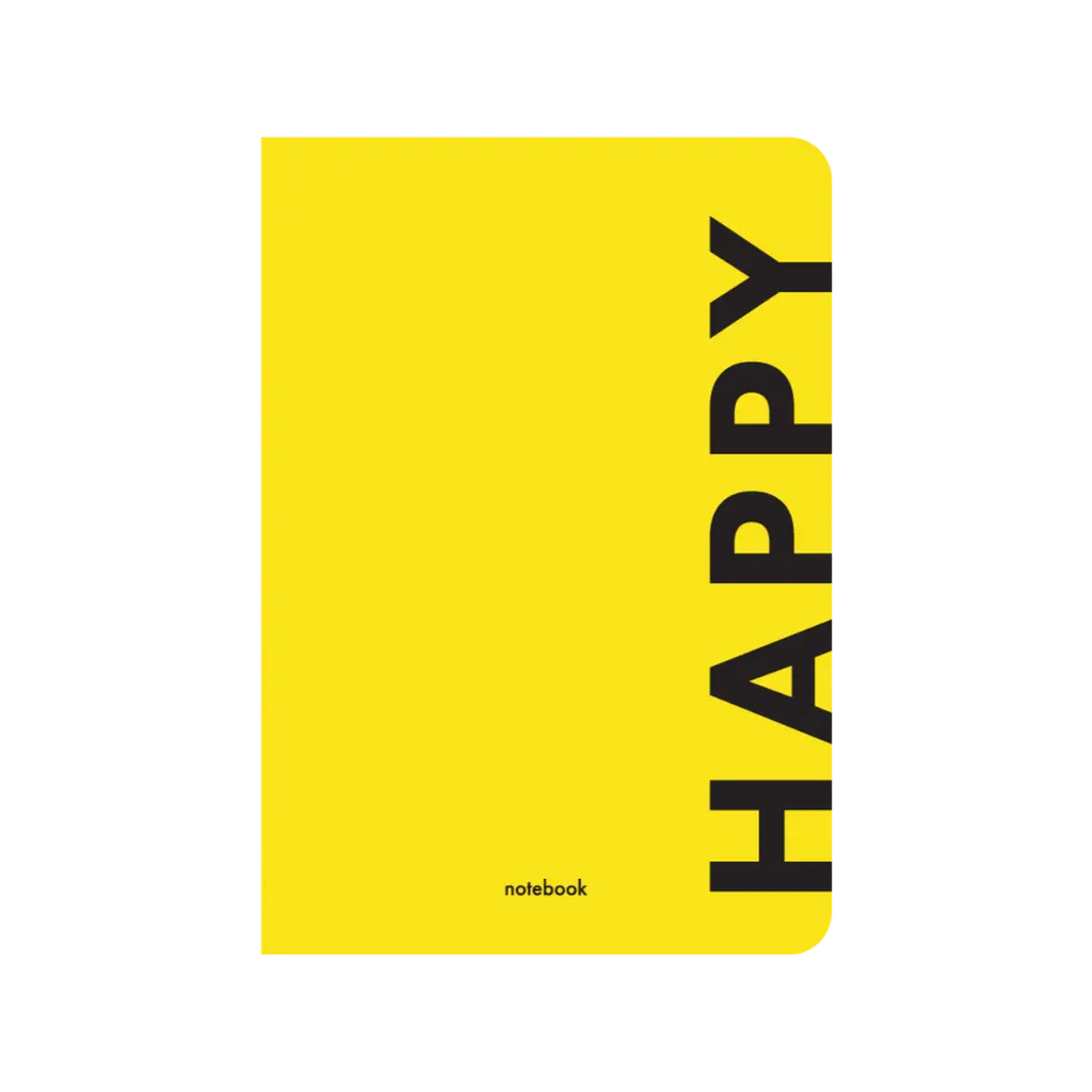Обкладника "Блокнот "Happy" жовтий" Обкладинка "Блокнот "Happy" жовтий"