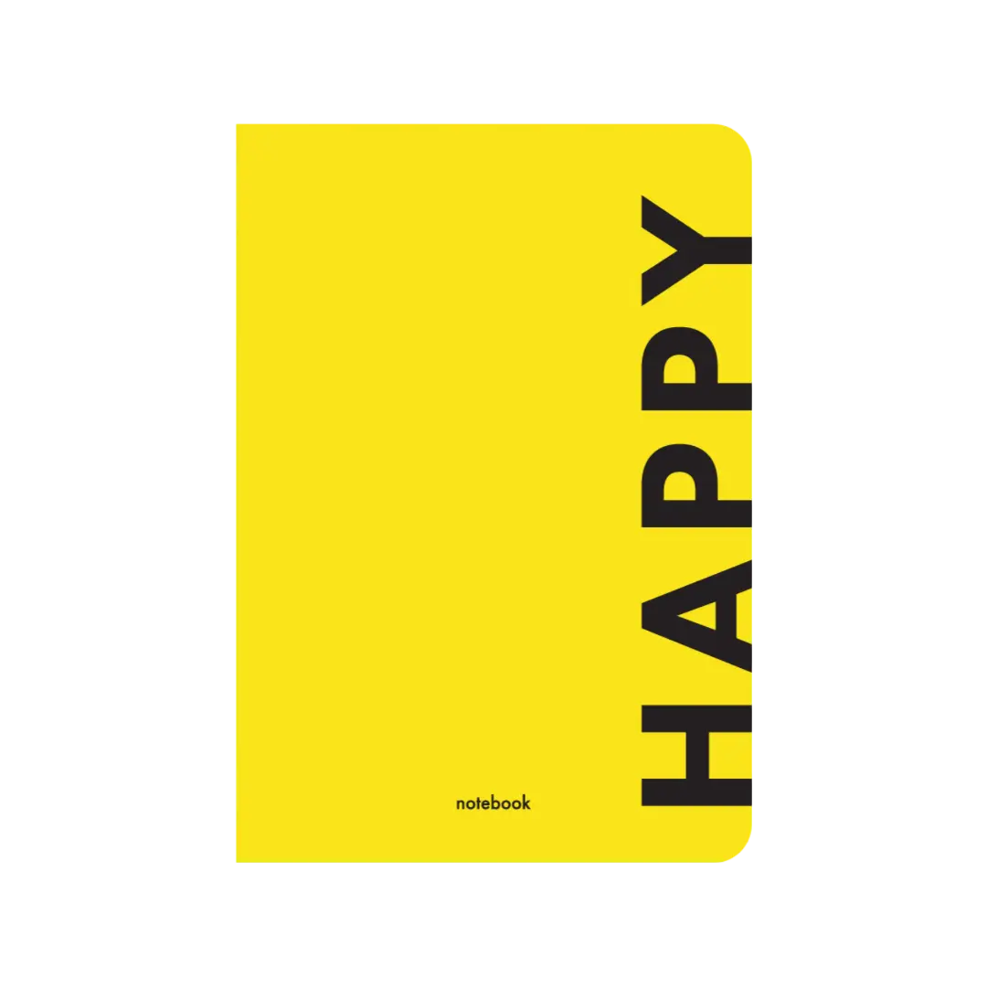Блокнот "Happy" жовтий