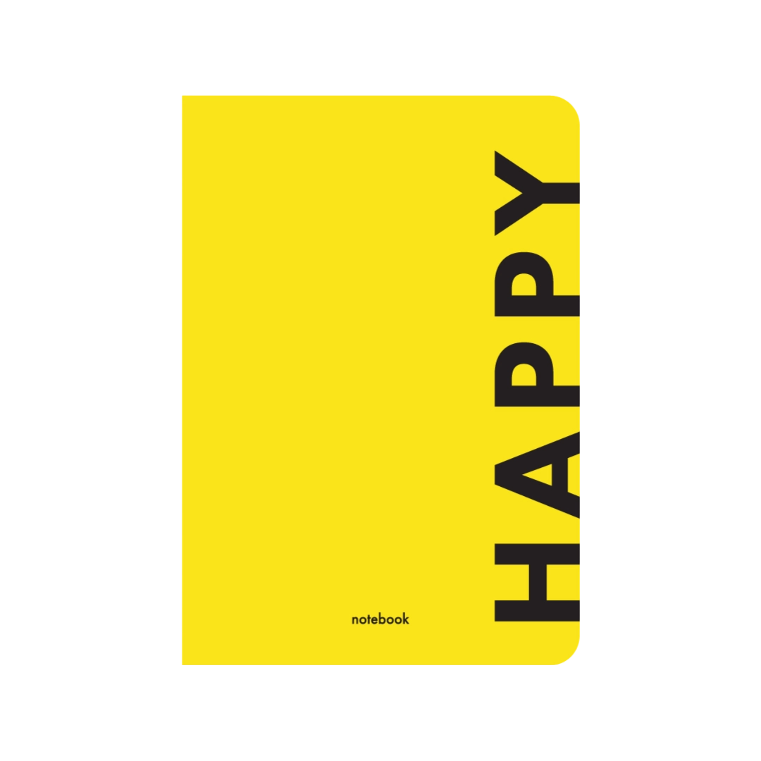 Блокнот "Happy" жовтий