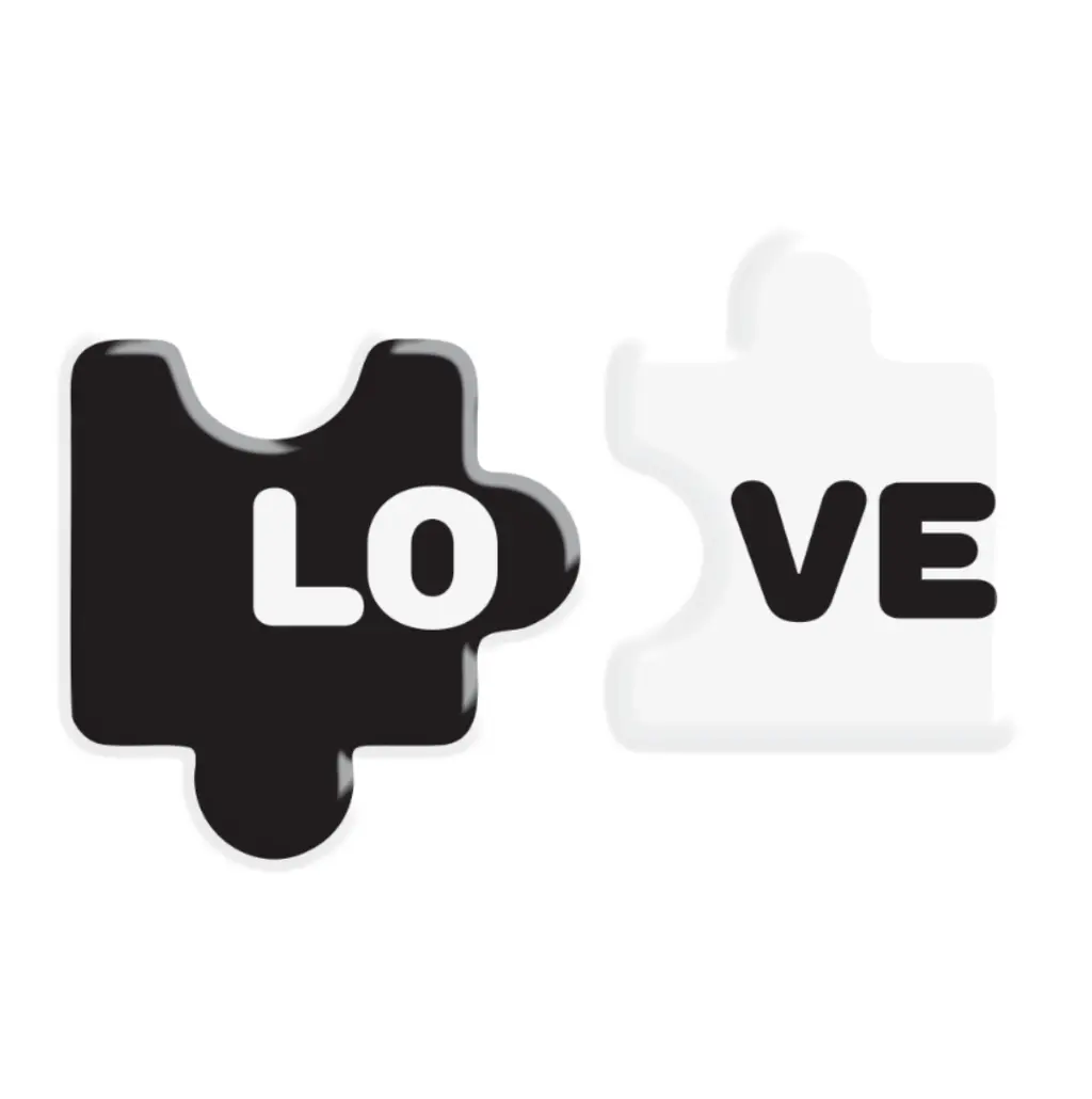 Обкладника "3D стікер «Love Puzzle»" Обкладинка "3D стікер «Love Puzzle»"