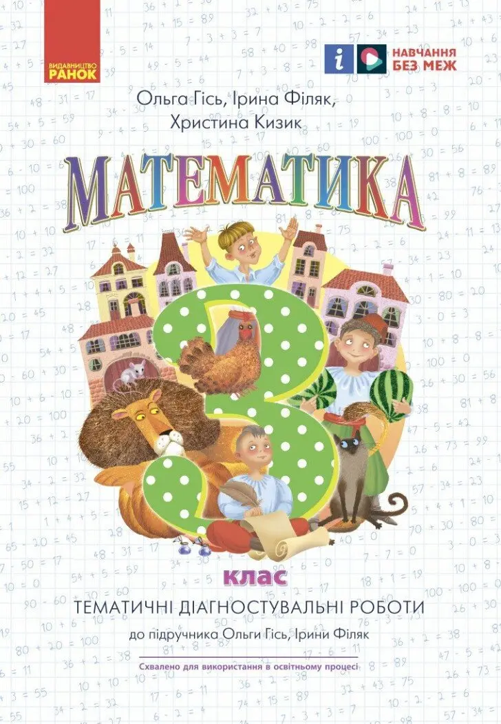 Обкладинка "3 клас. Математика. Тематичні діагностичні роботи"