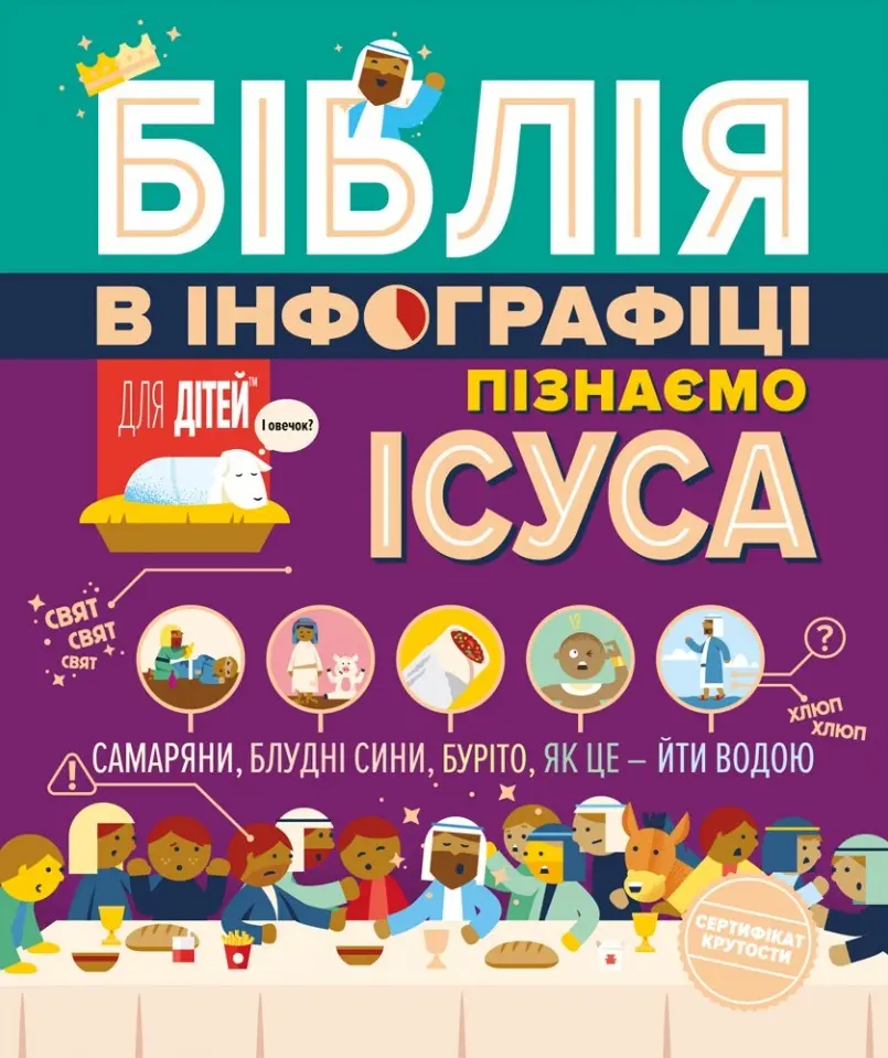 Обкладинка "Біблія в інфографіці для дітей. Частина 3"