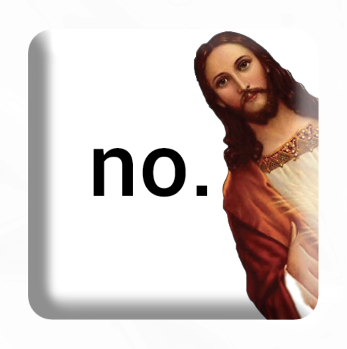 Обкладинка "3D стікер «Відповідь-ні»"