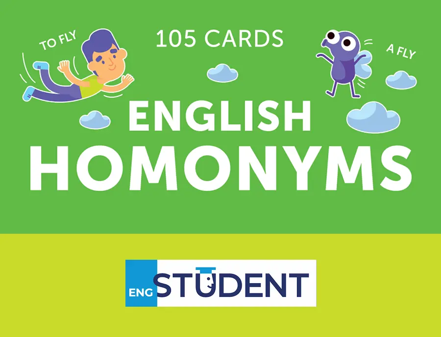Обкладинка "Картки англійських слів - English Homonyms 105 карток"