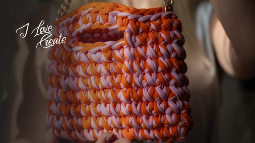 Cute bag. Сумка гачком з трикотажної пряжі