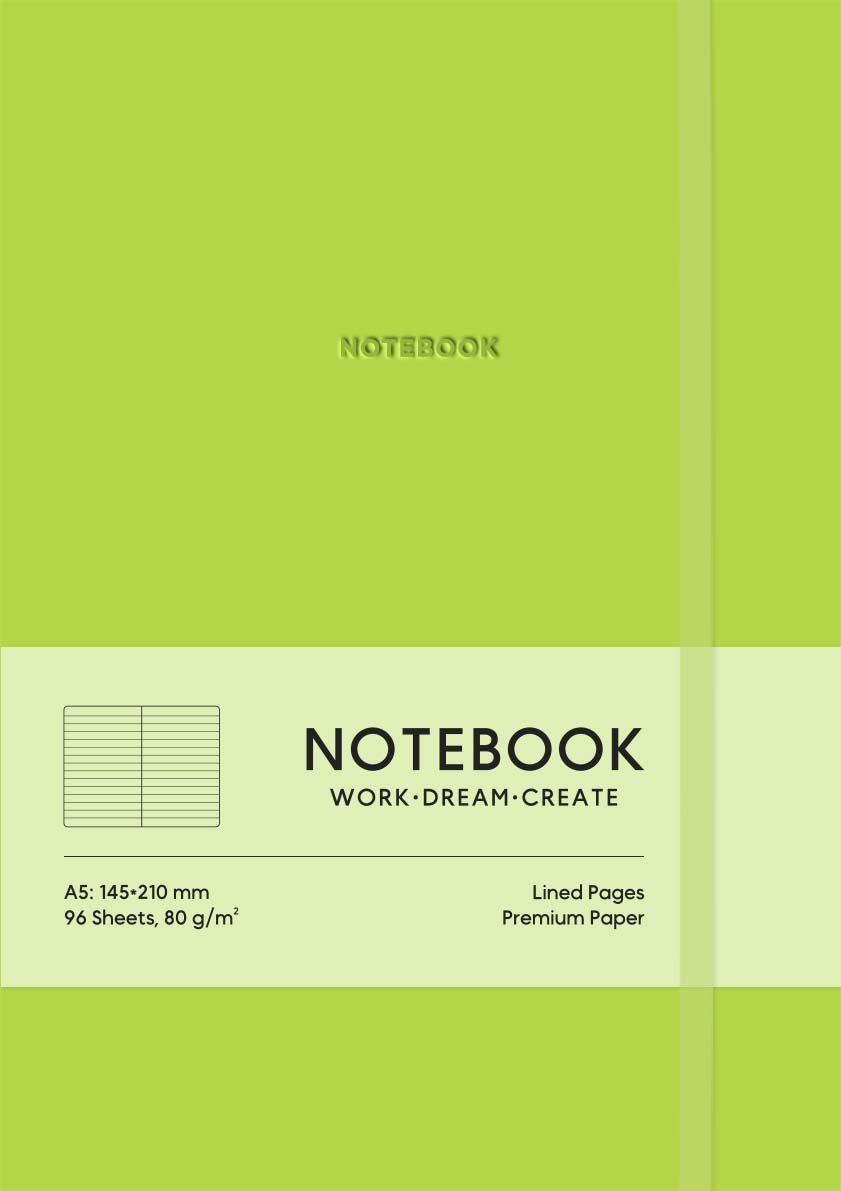 Блокнот "Notebook" у лінію (зелений)