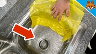 Leave a Garbage Bag into your Sink and WATCH WHAT HAPPENS(GENIUS Trick)