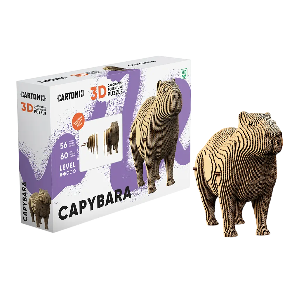 Обкладинка "Картонний конструктор «Cartonic 3D Puzzle CAPYBARA»"