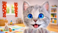 FUNNY CAT - Animated Story Little Kitten Adventure | Learning apps for preschoolers babies