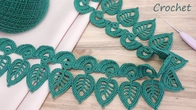 Сrochet Beautiful pattern Ribbon lace Border Ажурное ЛЕНТОЧНОЕ КРУЖЕВО вязание крючком