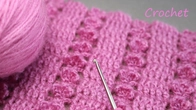 Плотный УЗОР крючком ОЧЕНЬ ПРОСТОЙ В ВЯЗАНИИ для начинающих EASY Pattern Crochet for beginners