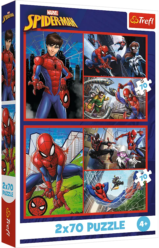 Обкладинка "Пазли Trefl Spiderman Павукові історії 2 в 1"