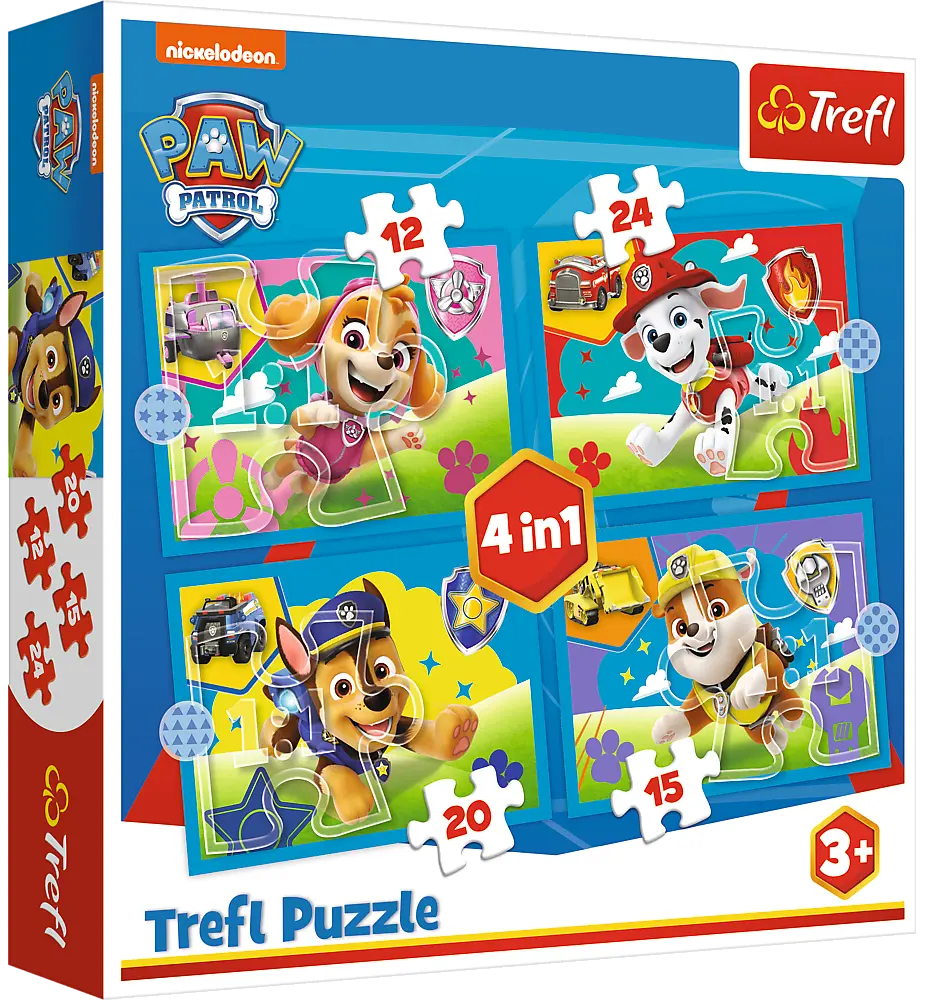 Пазли Trefl Paw Patrol Запуск цуценят 4 в 1