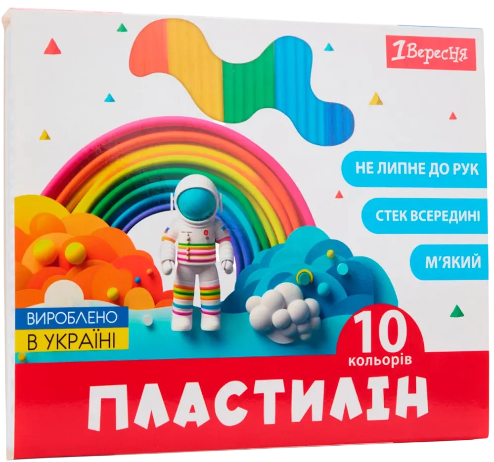 Пластилін 1Вересня 10 кольорів