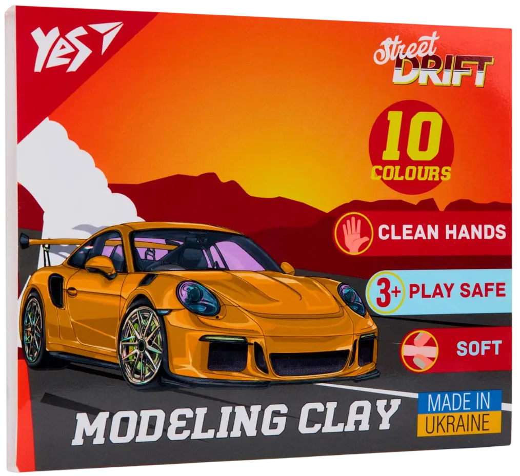 Пластилін Yes 10 кольорів Drift King