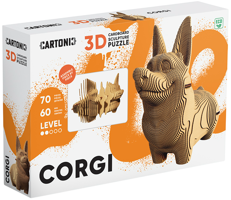 Картонний конструктор "Cartonic 3D Puzzle CORGI"