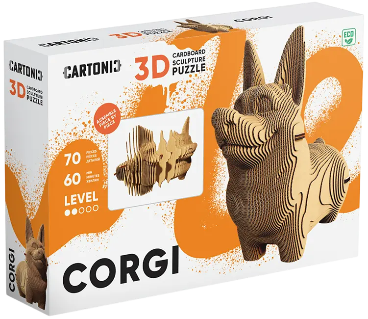 Картонний конструктор "Cartonic 3D Puzzle CORGI"