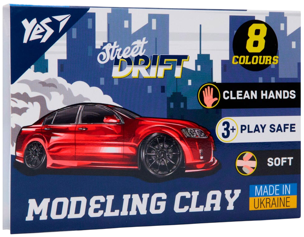 Пластилін Yes 8 кольорів Drift King