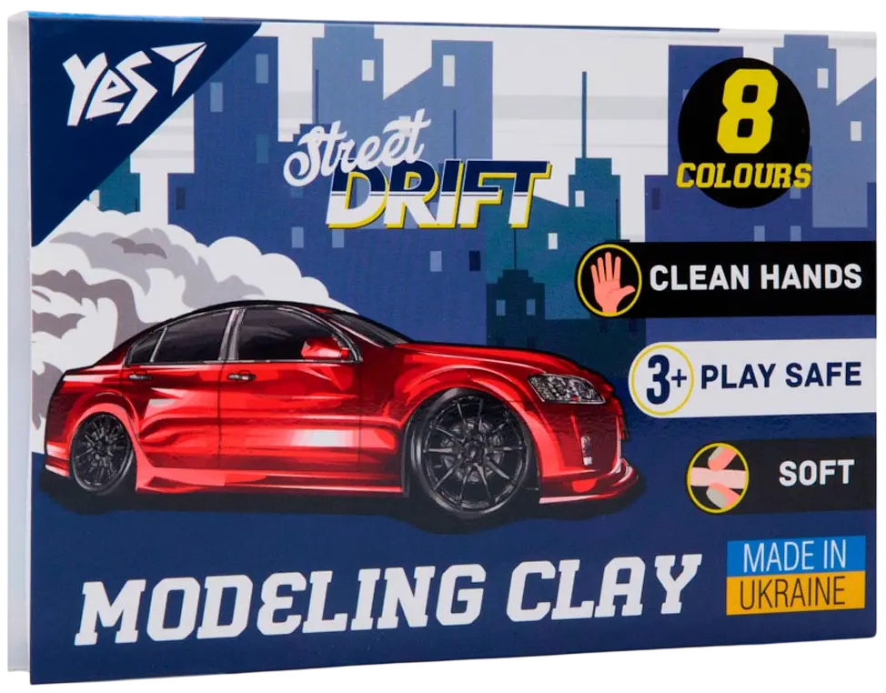 Обкладинка "Пластилін Yes 8 кольорів  Drift King"