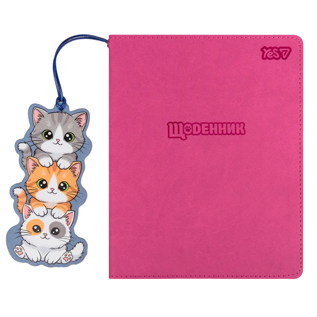 Обкладинка "Щоденник шкільний Yes Catmania PU 40 аркушів"