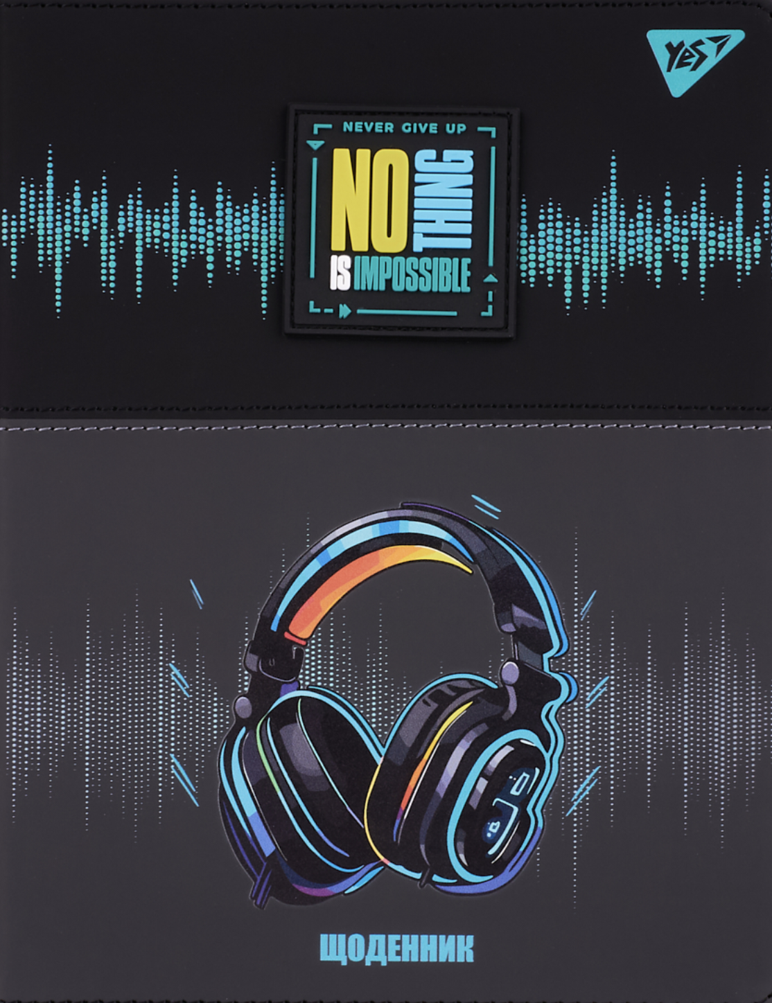 Щоденник шкільний YES PU Headphones 40 аркушів