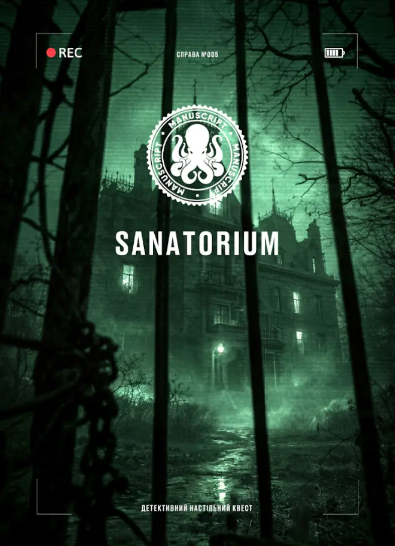 Обкладника "Настільна гра «Sanatorium»" Обкладинка "Настільна гра «Sanatorium»"