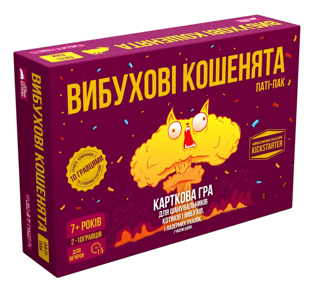 Настільна гра «Вибухові кошенята: Паті-пак»