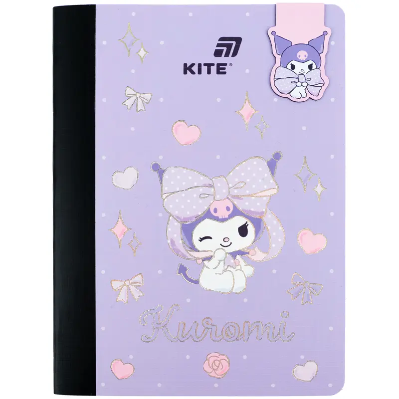 Блокнот з магнітною закладкою Kite Kuromi (А5, 60 аркушів)
