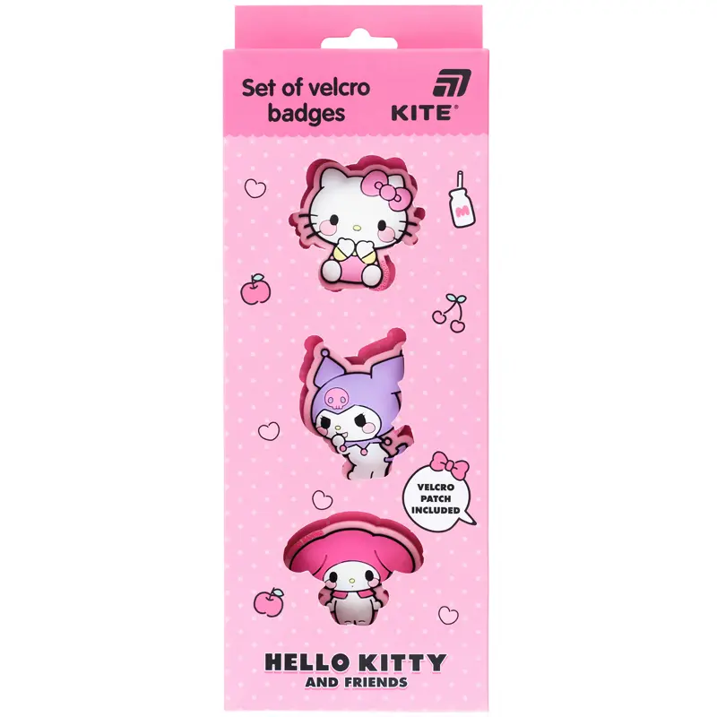 Набір бейджів на липучці Kite Hello Kitty (3 шт)
