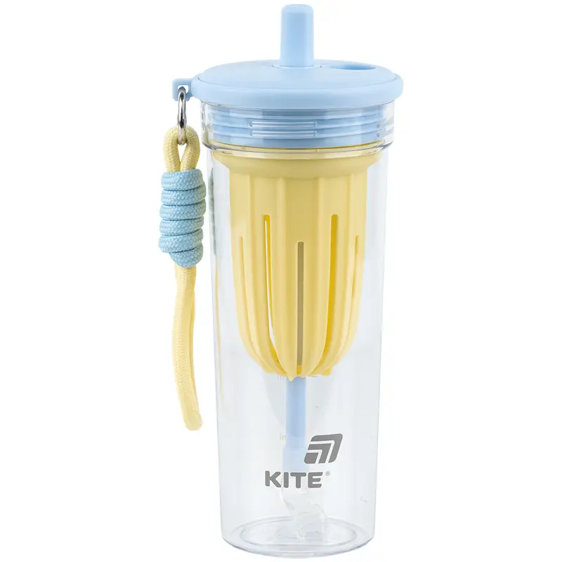 Стакан для води Kite, 650 мл (жовто-блакитний)