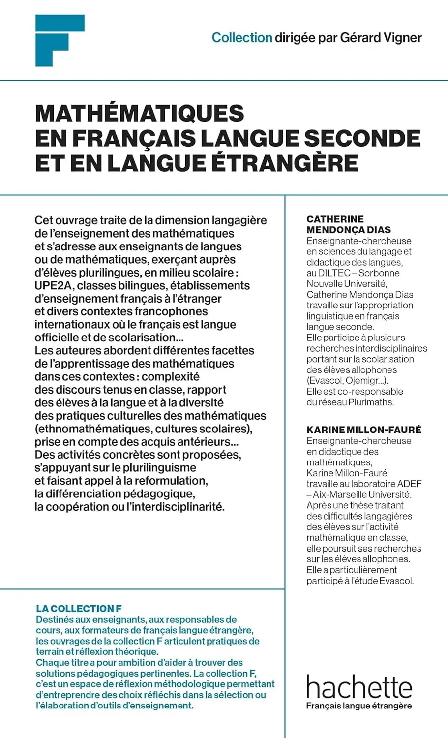 Обкладника "Mathematiques en francais langue seconde ou en langue etrangere" Обкладинка "Mathematiques en francais langue seconde ou en langue etrangere"