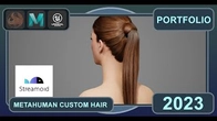3D GROOMING | CUSTOM METAHUMAN HAIR | UNREAL ENGINE 5.2 | STREAMOID | MAY 2023