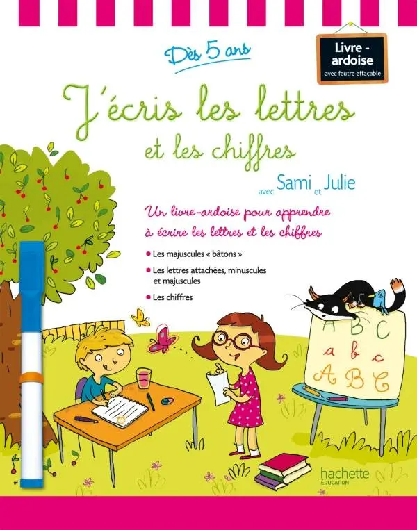Обкладинка "J'ecris les lettres et les chiffres (+stylo +eponge)"