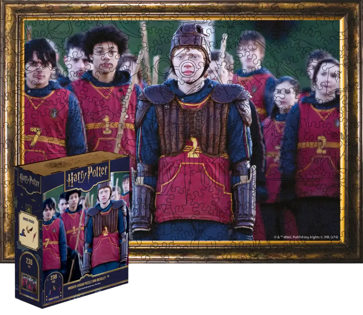 Фігурний дерев'яний пазл Гаррі Поттер Рон Візлі (XL / А3)