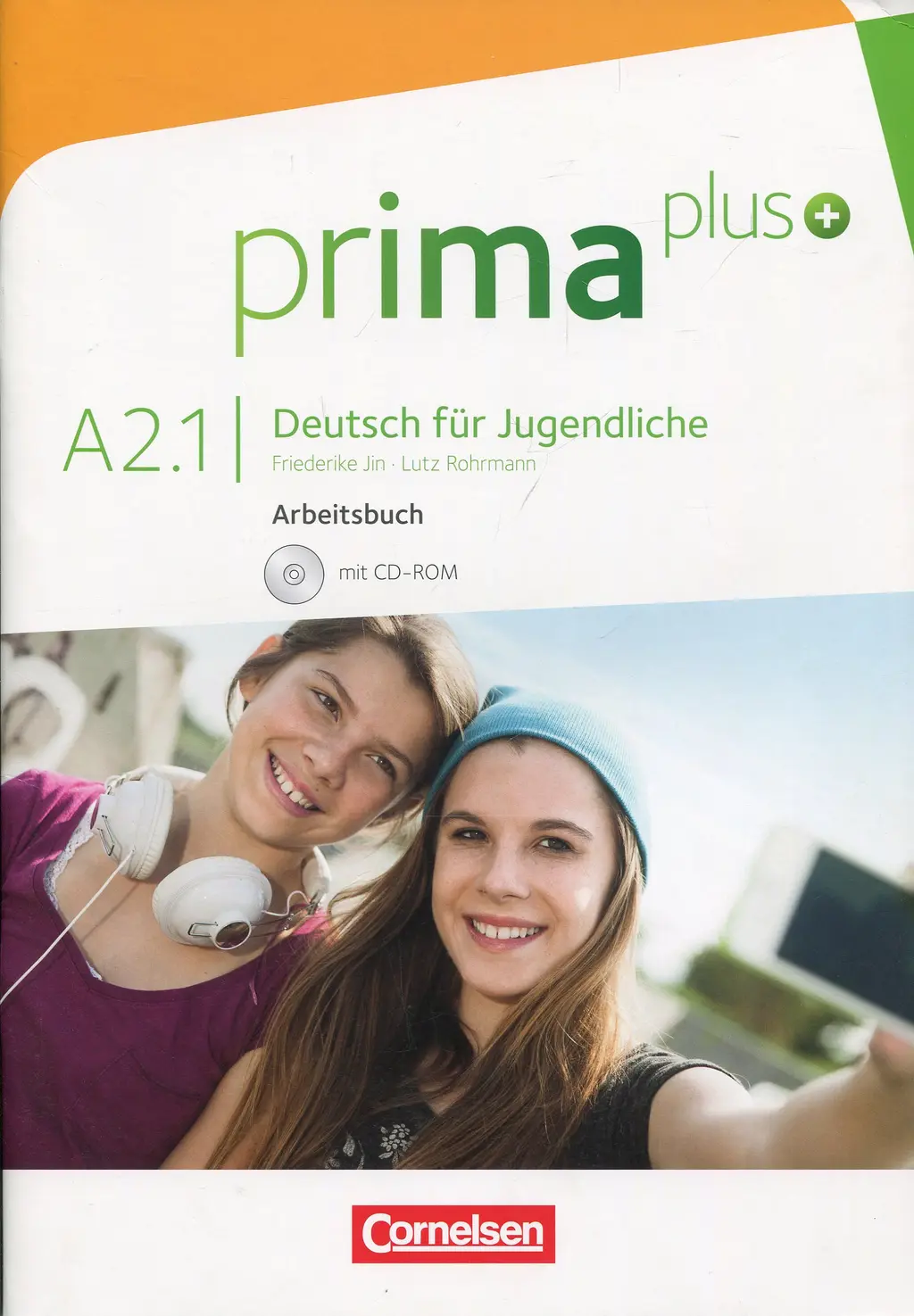 Обкладника "Prima plus A2.1 Arbeitsbuch mit CD-ROM" Обкладинка "Prima plus A2.1 Arbeitsbuch mit CD-ROM"
