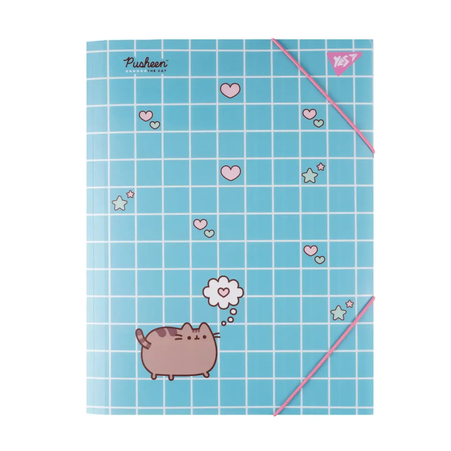 Папка YES A4 на гумці Pusheen.Hearts