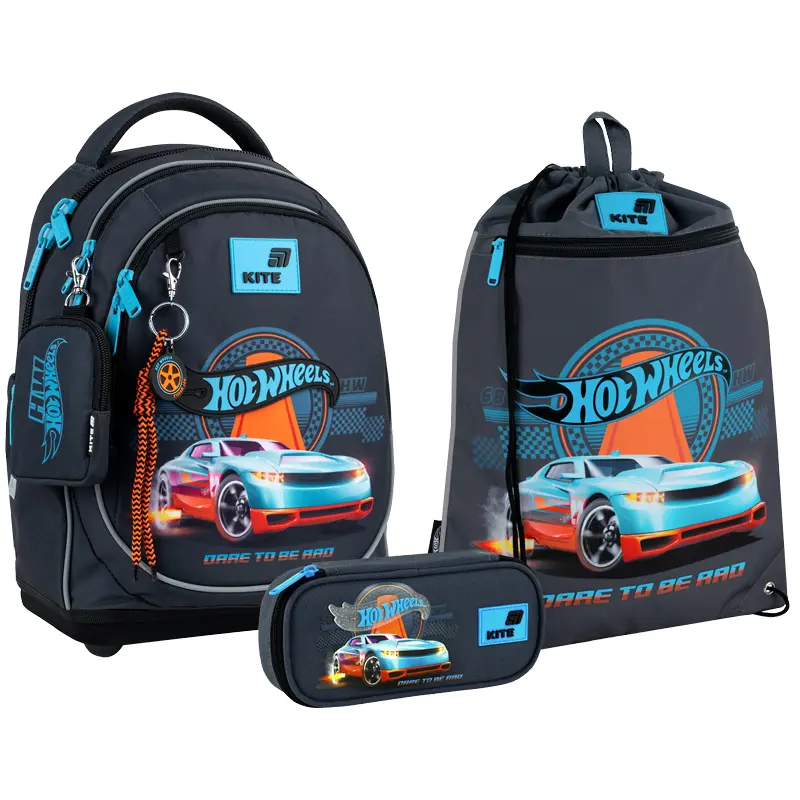Обкладинка "Шкільний набір Kite Education Hot Wheels (рюкзак, пенал, сумка)"
