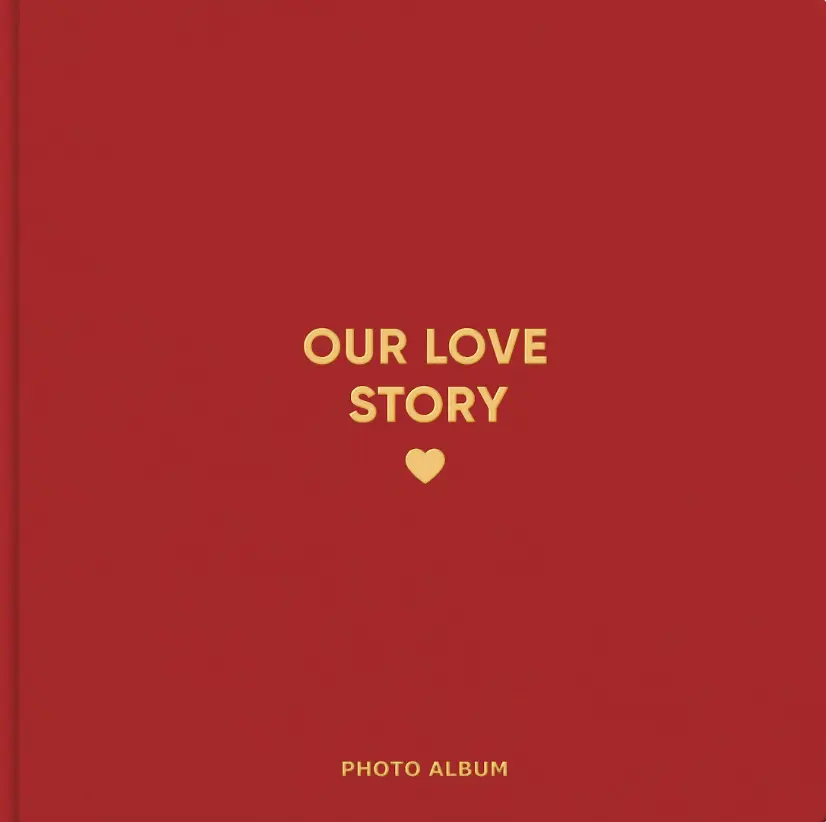 Обкладинка "Фотоальбом «Our love story» червоний"