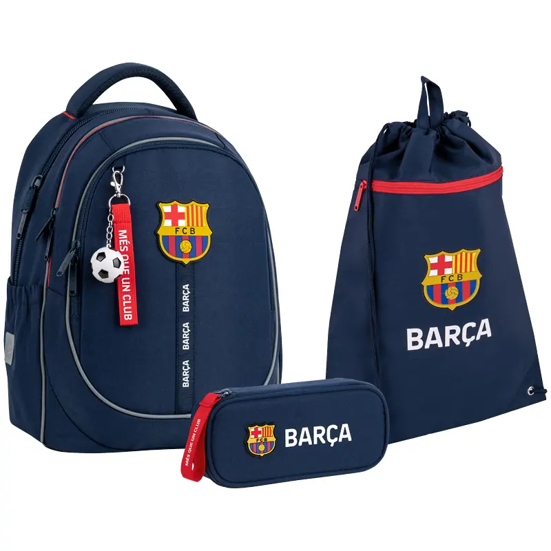 Шкільний набір Kite Education FC Barcelona (рюкзак, пенал, сумка)