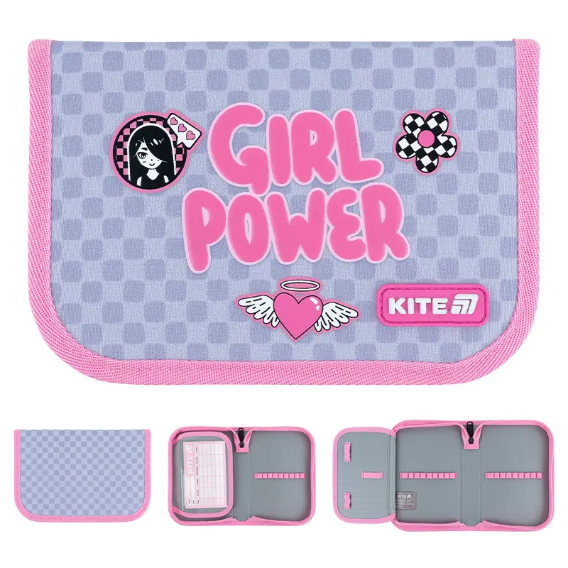 Пенал без наповнення Kite Girl's Power (1 відділення, 1 відворот)