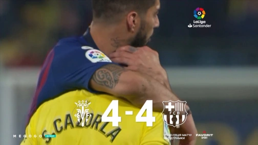 Round 30. Villarreal — Barcelona 4:4. Match overview