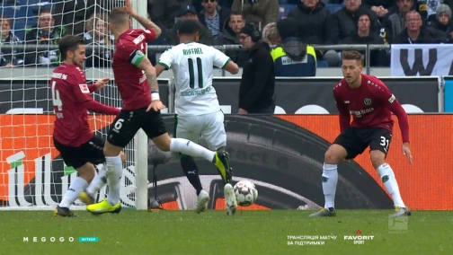 29 тур. Ганновер — Боруссія Менхенгладбах 0:1. Огляд матчу