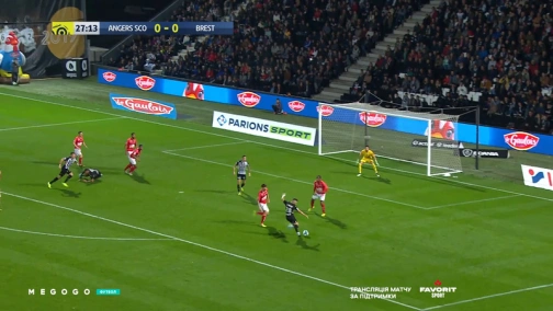 Round 10. Angers — Stade Brestois 29 0:1. Highlights