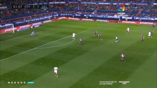 Round 16. Osasuna — Sevilla 1:1. Highlights