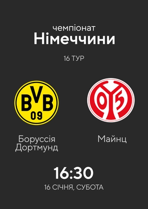 16-й тур. Боруссія Дортмунд — Майнц. Огляд матчу