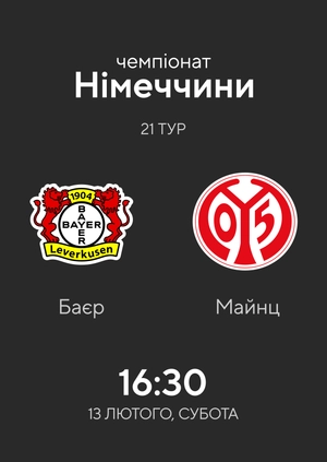 21-й тур. Баєр — Майнц. 2:2 Огляд матчу