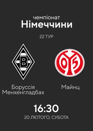 22-й тур. Боруссія Менхенгладбах — Майнц. 1:2 Огляд матчу